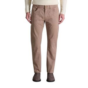 Jeckerson Pants Knee Patch Casual Men Beige